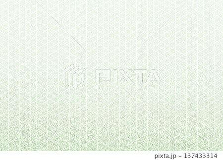 キラキラ輝く繊細な淡い抹茶色の模様に白い籠目柄を重ねた背景画像2 137433314