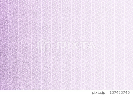 キラキラ輝く繊細な淡い紫色の模様に白い籠目柄を重ねた背景画像13 137433740