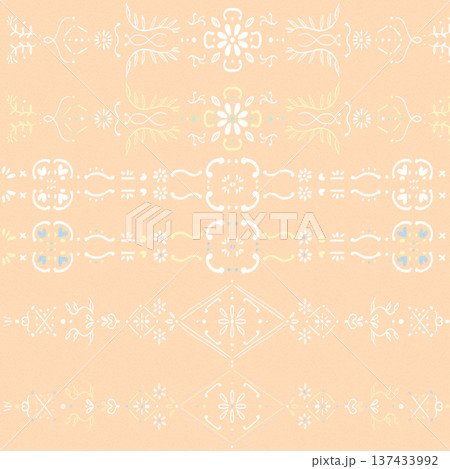 手描きのトルコ柄 137433992