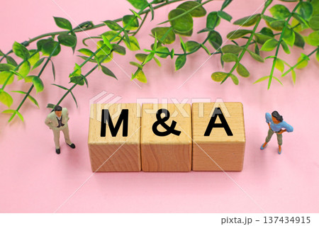 M＆Aと書かれたブロック 137434915