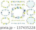 北欧風花柄フレームセット 137435228