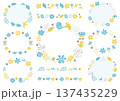 北欧風花柄フレームセット 137435229
