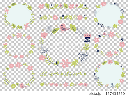 北歐風格花卉相框套裝 北歐風格花卉相框套裝 137435230
