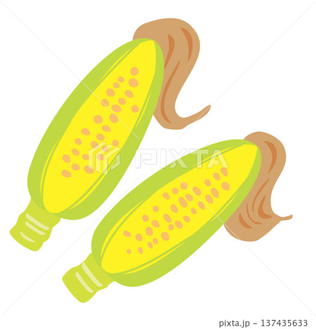 とうもろこしのイラスト 137435633