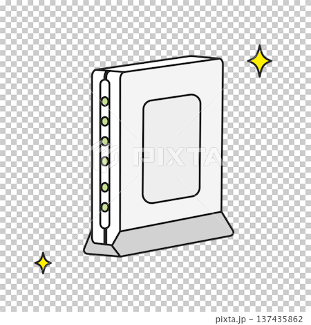 シンプルなイラスト_修理されたルーター シンプルなイラスト_修理されたルーター 137435862