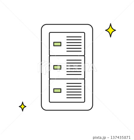 シンプルなイラスト_修理された室内灯のスイッチ 137435871
