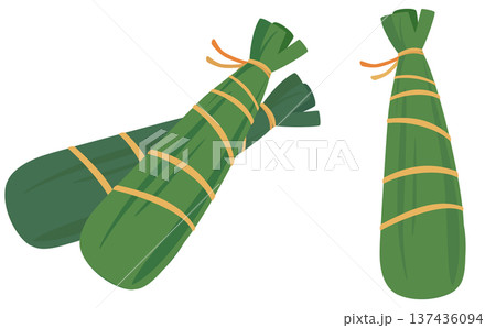 こどもの日イラスト_ちまきイラストセット 137436094