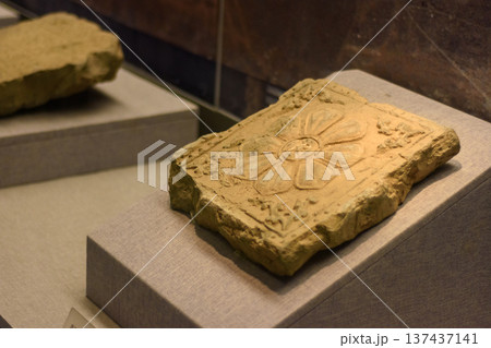 Exhibition of ancient stone carving art in Luoyang Museum in Henan province, China Exhibition of ancient stone carving art in Luoyang Museum in Henan province, China 137437141