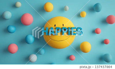 International Day of Happiness creative visual promoting quality of life International Day of Happiness creative visual promoting quality of life 137437864