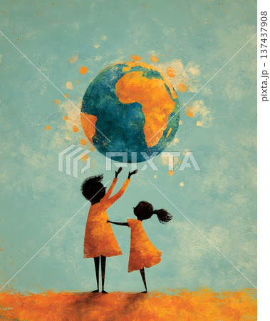 Global happiness concept art suitable for stock photography market Global happiness concept art suitable for stock photography market 137437908