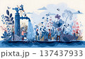 Environmental water conservation illustration suitable for global campaign 137437933