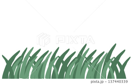 手描きの草の装飾ライン 手描きの草の装飾ライン 137440339