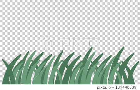 手描きの草の装飾ライン 手描きの草の装飾ライン 137440339