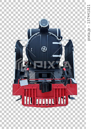 Front train locomotive steam vintage 137441821