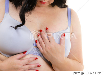 Fat woman big breast wearing bra Fat woman big breast wearing bra 137441948