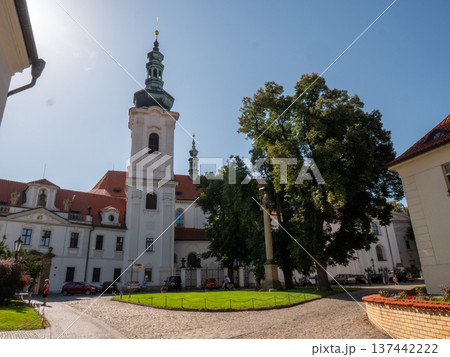 Strahov Monastery a historic Premonstratensian abbey located in Prague, Czech Republic Strahov Monastery a historic Premonstratensian abbey located in Prague, Czech Republic 137442222