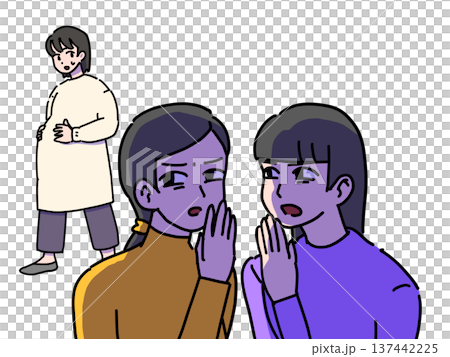 マタニティハラスメント（ひそひそ話） 137442225