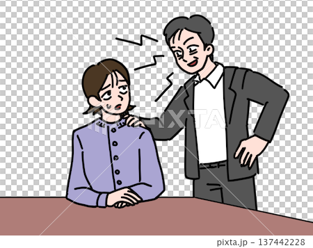Workplace power harassment (male boss and female subordinate) 137442228
