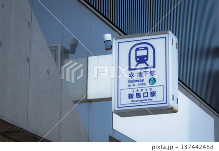 京都市営地下鉄烏丸線 鞍馬口駅の看板 137442488