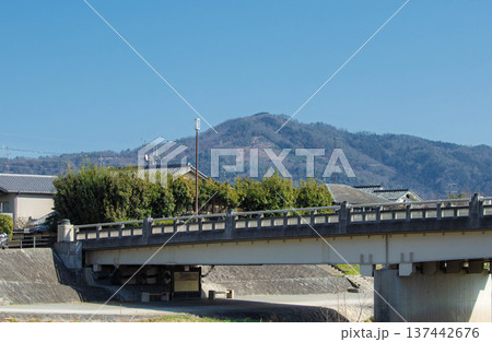 京都、出雲路橋と大文字山 京都、出雲路橋と大文字山 137442676