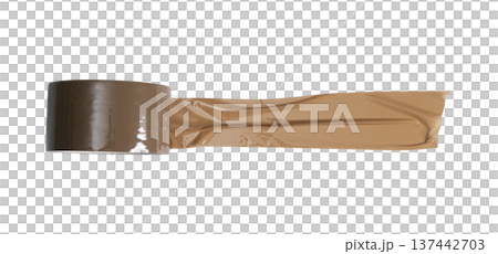 a strip of brown plastic tape a strip of brown plastic tape 137442703