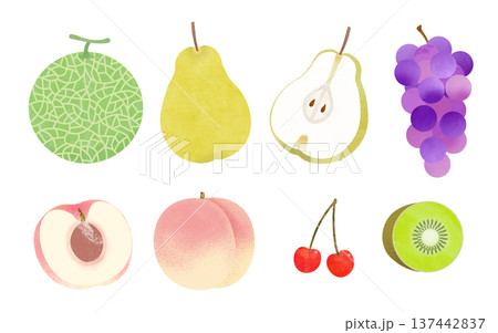 果物カットイラスト 137442837