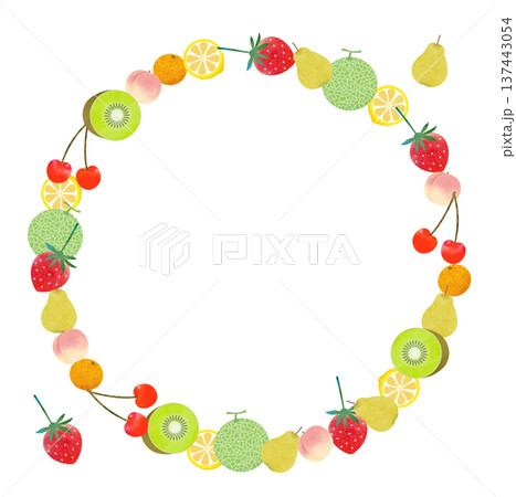 フルーツのフレーム 137443054