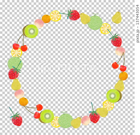 フルーツのフレーム 137443054