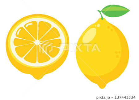 レモンのカットイラスト 137443534