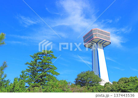 福井県坂井市、東尋坊タワーの風景 137443536