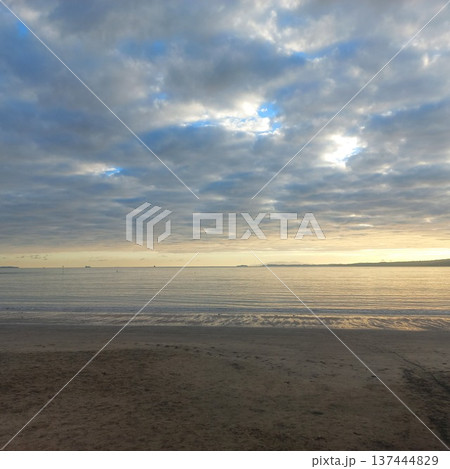 ニュージーランドの早朝の海 ニュージーランドの早朝の海 137444829