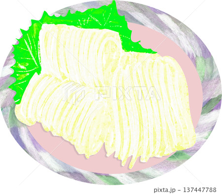 イカソーメンのイラスト 137447788