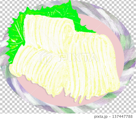 イカソーメンのイラスト 137447788