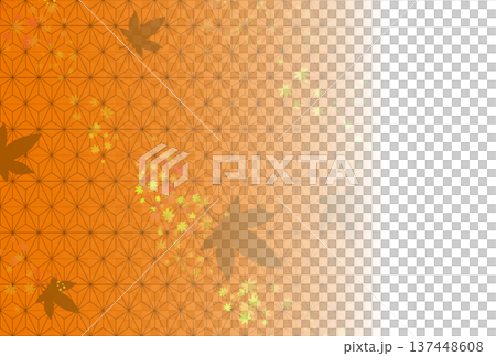 Yellow hemp leaves and autumn leaves background Yellow hemp leaves and autumn leaves background 137448608