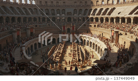 ローマ時代のコロッセオのイメージ 137449049