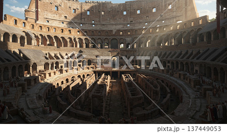 ローマ時代のコロッセオのイメージ 137449053
