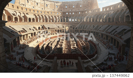 ローマ時代のコロッセオのイメージ 137449062