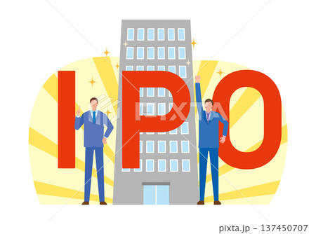 IPOの文字とビジネスマン IPOの文字とビジネスマン 137450707