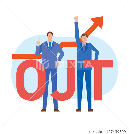 OJTの文字とビジネスマン 137450709