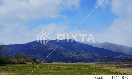 山の見える田んぼ 山の見える田んぼ 137451077