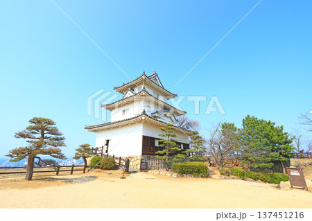 香川県丸亀市、丸亀城の風景 香川県丸亀市、丸亀城の風景 137451216