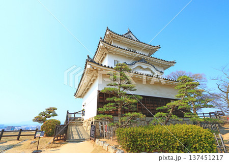 香川県丸亀市、丸亀城の風景 137451217