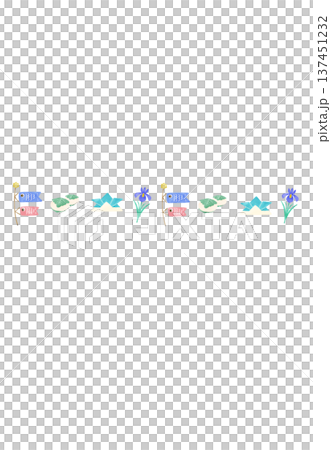 Colorful hand-drawn watercolor line material for Boys' Day Colorful hand-drawn watercolor line material for Boys' Day 137451232