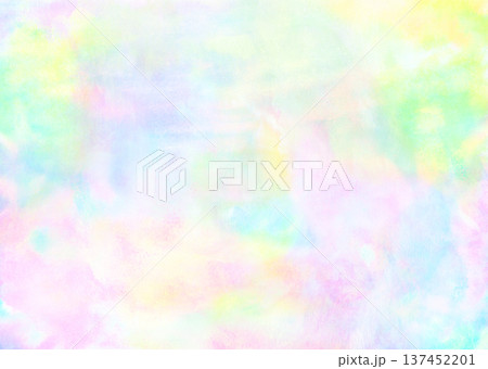 カラフルな水彩背景 137452201
