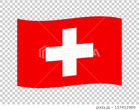 スイスの国旗イラスト素材4 スイスの国旗イラスト素材4 137452969