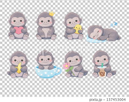 大猩猩插圖集 137453004