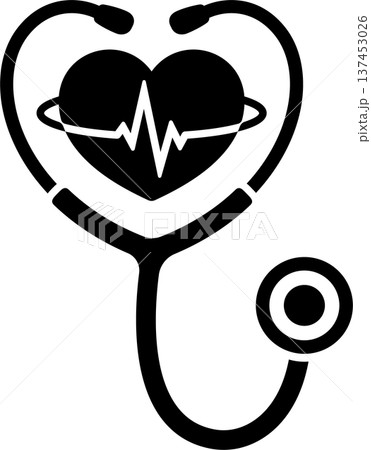 Stethoscope heart logo symbol 137453026