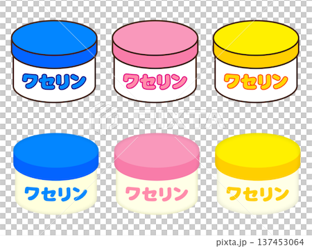 Simple Vaseline illustration material set Simple Vaseline illustration material set 137453064