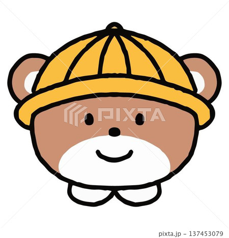 おたよりにも使えるかわいいくまの園児 おたよりにも使えるかわいいくまの園児 137453079