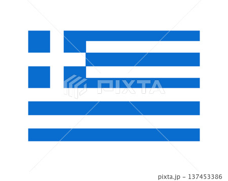 ギリシャの国旗イラスト素材2 ギリシャの国旗イラスト素材2 137453386